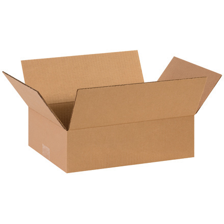 14 x 8 x 4" Flat Corrugated Boxes