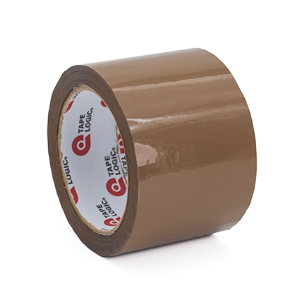 3" x 55 yds. Tan (6 Pack) TAPE LOGIC<span class='afterCapital'><span class='rtm'>®</span></span> #350 Acrylic Tape