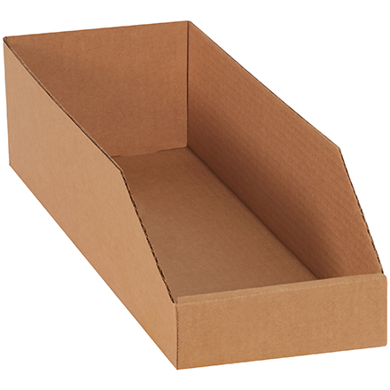 6 x 18 x 4 <span class='fraction'>1/2</span>" Kraft Bin Boxes