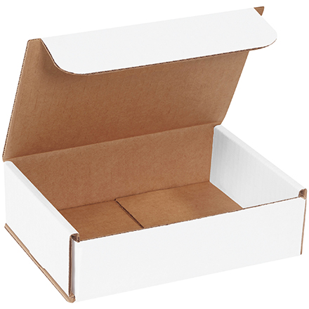 7 x 5 x 2" White Corrugated Mailer (25 Pack)