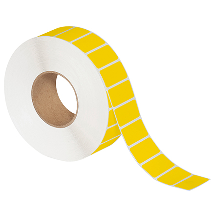 2 x 1" Yellow Thermal Transfer Labels